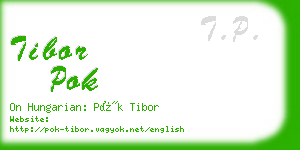 tibor pok business card